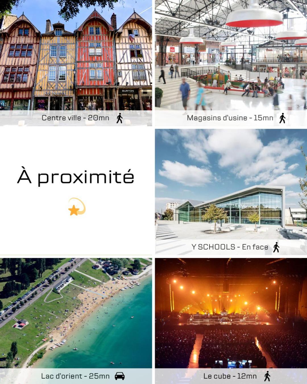 Studio Premium Arrivee Autonome 24S24H Troyes Ngoại thất bức ảnh